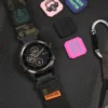 26mm Quickfit Camo Black Nylon Straps