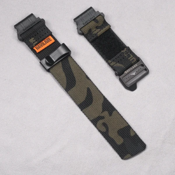 26mm Quickfit Camo Black Nylon Straps