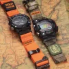 Orange MOLLE Nylon Watch Band for G-Shock GA-2000