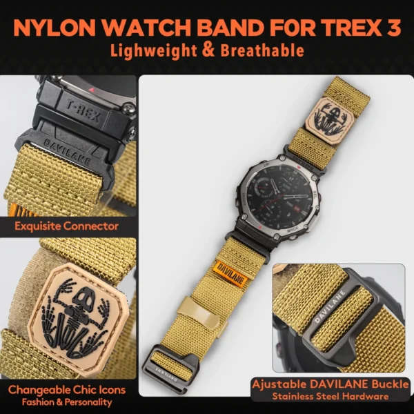 Coyote MOLLE Nylon Bands for Amazfit TRex 3