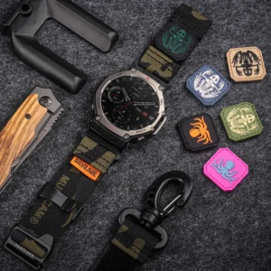 Camo Black MOLLE Nylon Bands for Amazfit TRex 3