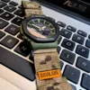 18mm Quick Release MOLLE Nylon Watch Straps Camo Green