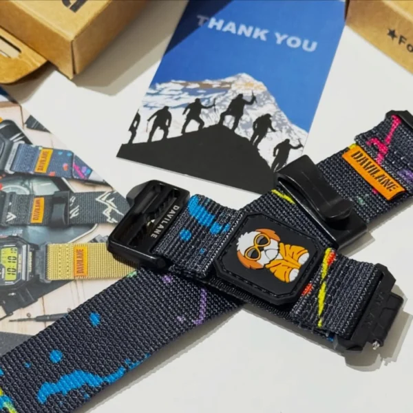 18mm Quick Release MOLLE Nylon Watch Straps Alpine Black