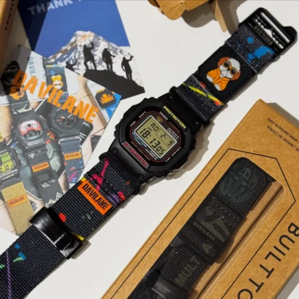 18mm Quick Release MOLLE Nylon Watch Straps Alpine Black