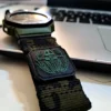 MOLLE Rugged nylon Watch Bands for G-Shock GA21002 18mm Quick Release MOLLE Nylon Watch Straps Camo Black
