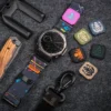 Neon Blue MOLLE Nylon Bands for Amazfit TRex 3