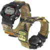 Camo Green MOLLE Nylon Watch Band for G-Shock GWF-1000 / GWF-A1000