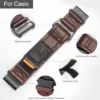 AIR BORNE Quickfit Leather Watch Bands Black