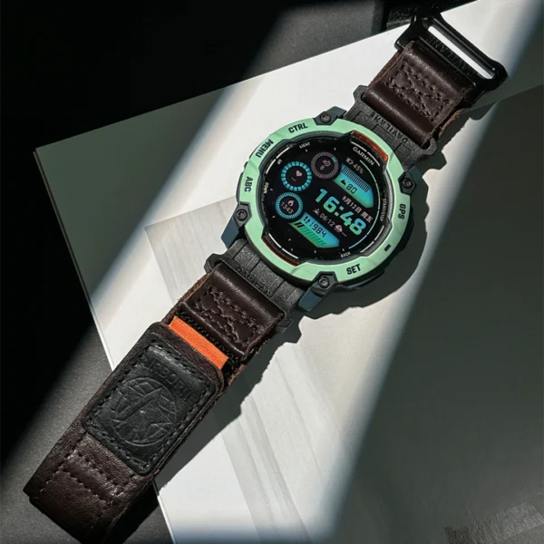 AIR BORNE Quickfit Leather Watch Bands Brown