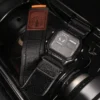 Quick Release AIR BORNE Leather Watch Straps Black