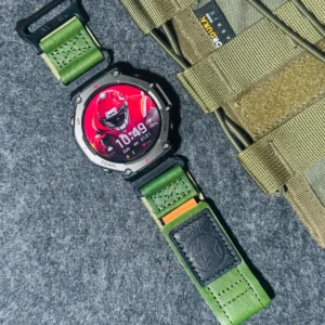 AIR BORNE Leather Watch Bands for Amazfit T-Rex 3 | Green