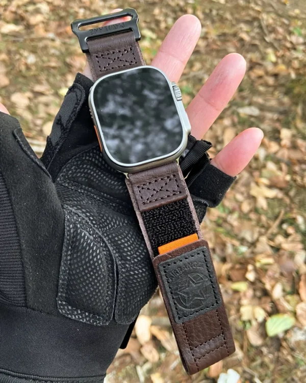 Air Ranger Leather Apple Watch Bands Brown1 apple watch