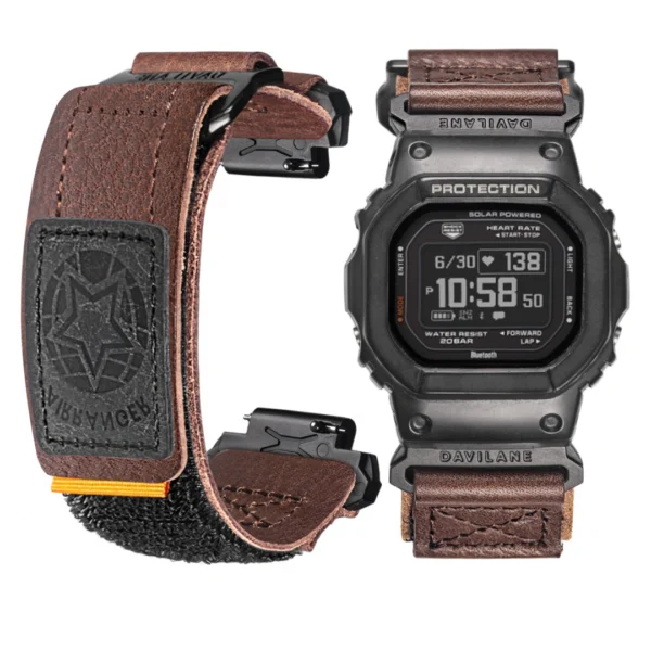 brown Air Ranger Leather Apple Bands for G-shock DW56003 DW5600