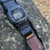 Black DAVILANE Air Ranger Leather 16mm G-SHOCK adapter fit path watch band