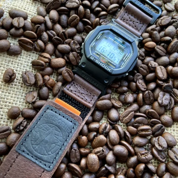 Brown DAVILANE Air Ranger Leather 16mm G-SHOCK adapter fit path watch band
