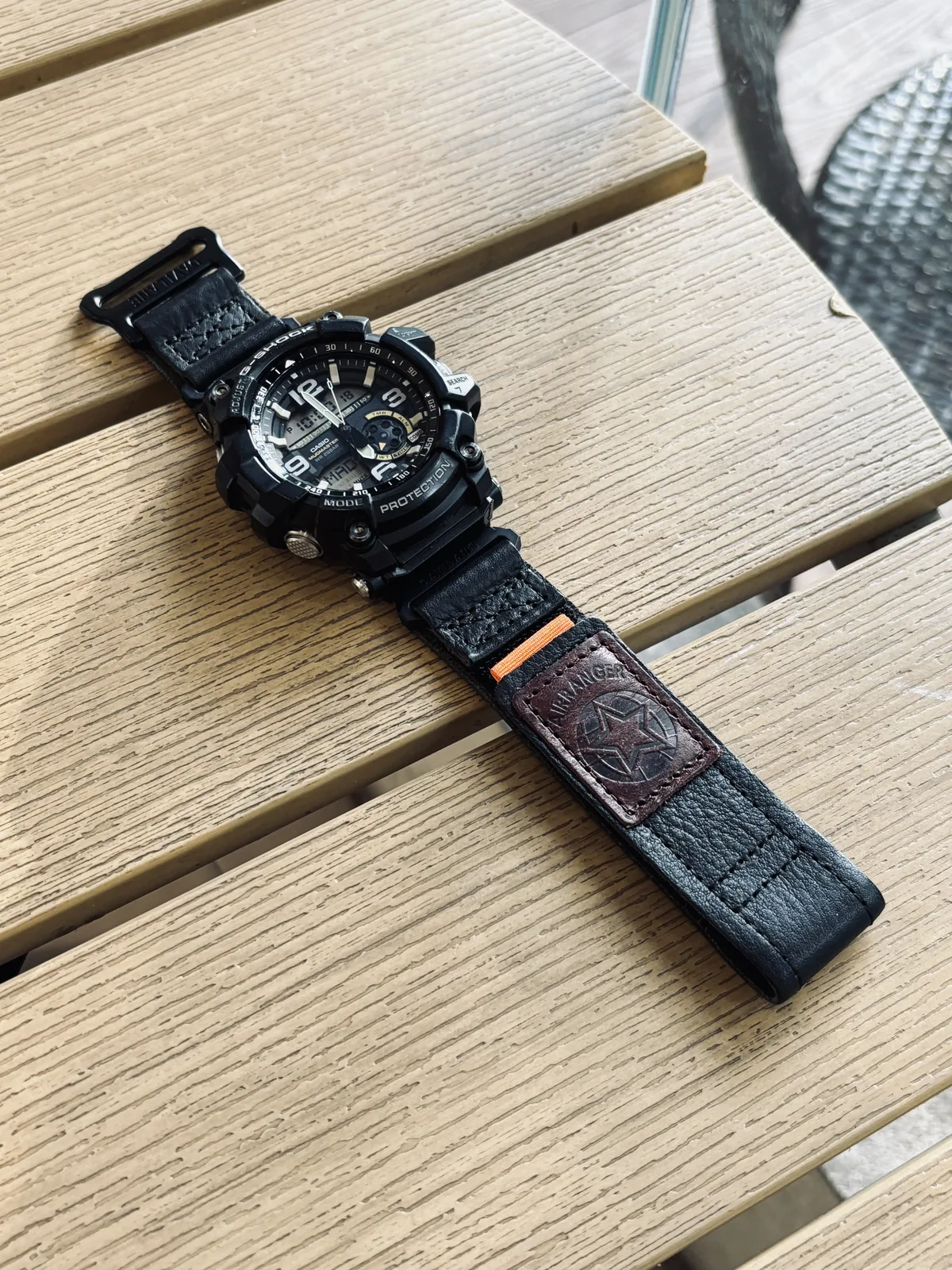 Brown Air Ranger Leather Watch Band for G-Shock GG-1000 / GWG-100 / GSG-100