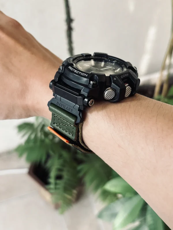 Green Air Ranger Leather Watch Band for G-Shock GG-1000 / GWG-100 / GSG-100