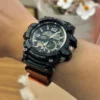 Orange Air Ranger Leather Watch Band for G-Shock GG-1000 / GWG-100 / GSG-100