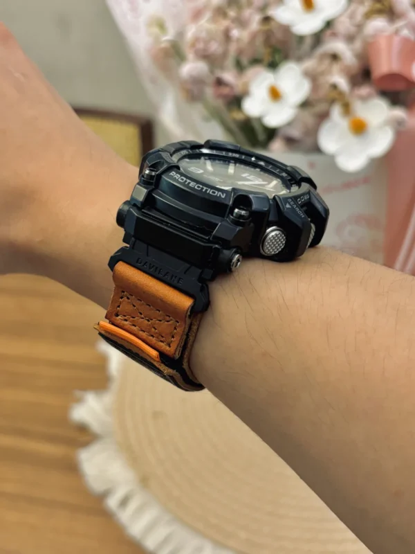 Orange Air Ranger Leather Watch Band for G-Shock GG-1000 / GWG-100 / GSG-100