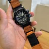 Orange Air Ranger Leather Watch Band for G-Shock GG-1000 / GWG-100 / GSG-100