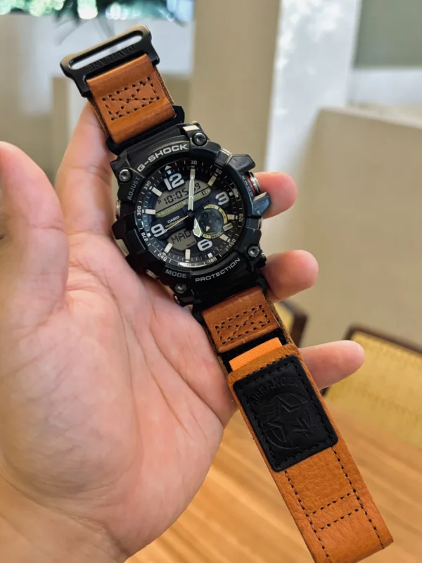 Orange Air Ranger Leather Watch Band for G-Shock GG-1000 / GWG-100 / GSG-100
