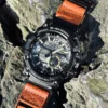 Orange Air Ranger Leather Watch Band for G-Shock GG-1000 / GWG-100 / GSG-100