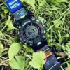 Neon Blue MOLLE Nylon Watch Band for G-Shock GW-9500