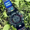 Neon Blue MOLLE Nylon Watch Band for G-Shock GW-9500