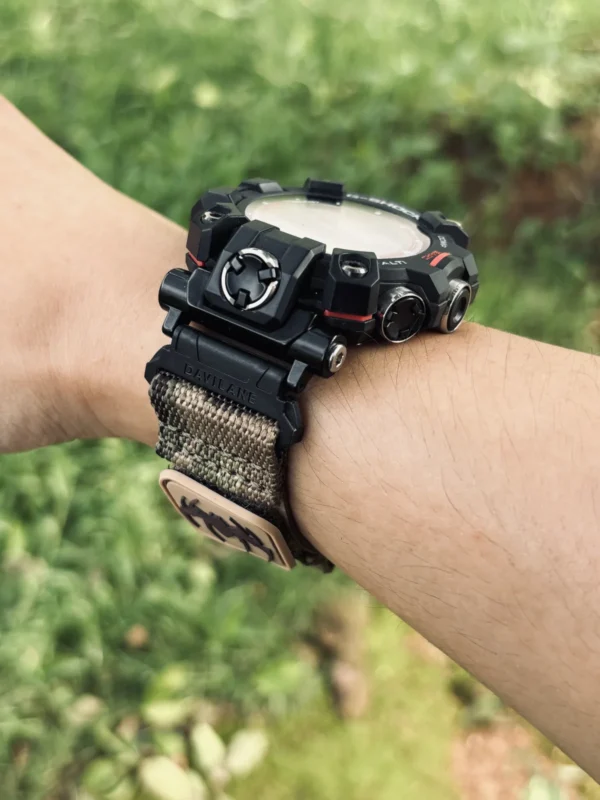 Camo Green MOLLE Nylon Watch Band for G-Shock GW-9500