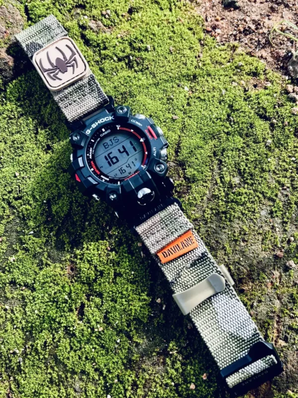 Camo Green MOLLE Nylon Watch Band for G-Shock GW-9500