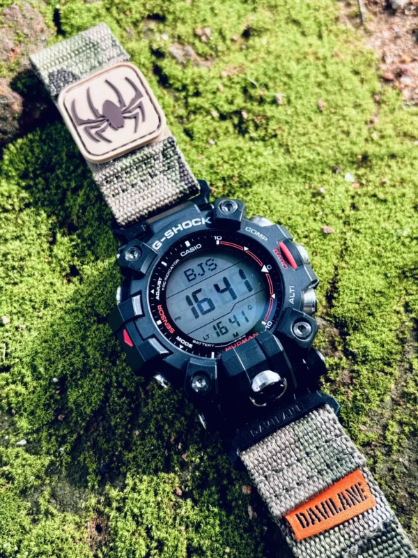 Camo Green MOLLE Nylon Watch Band for G-Shock GW-9500