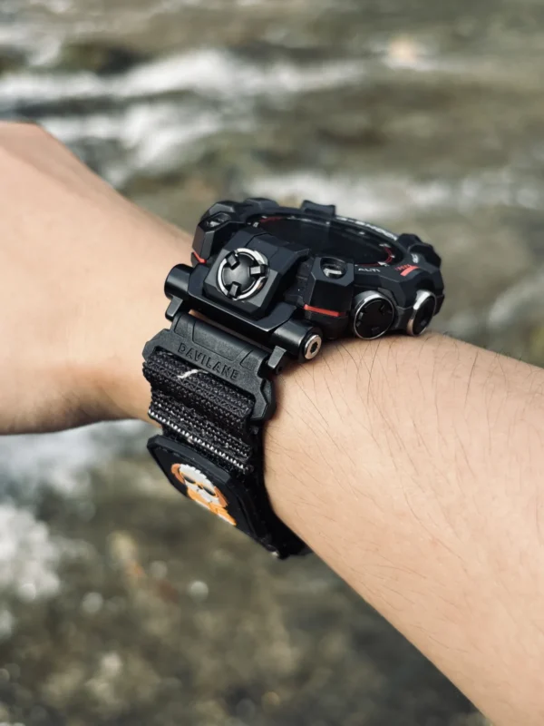 Camo Black MOLLE Nylon Watch Band for G-Shock GW-9500