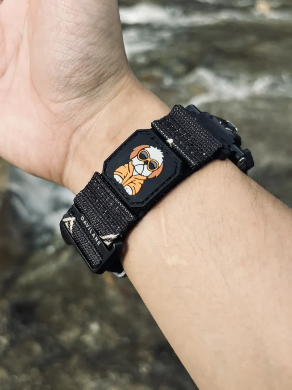 Camo Black MOLLE Nylon Watch Band for G-Shock GW-9500