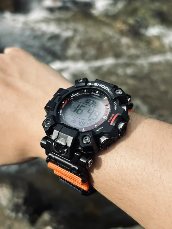 Orange MOLLE Nylon Watch Band for G-Shock GW-9500