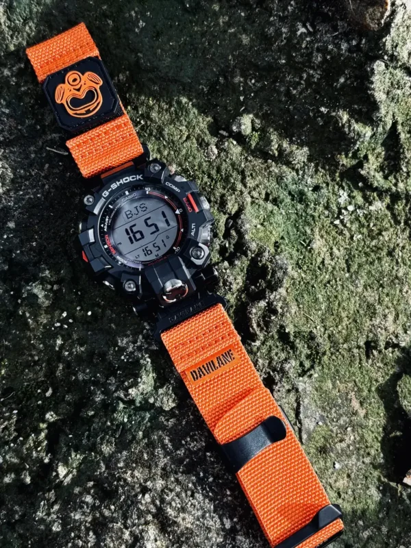 Orange MOLLE Nylon Watch Band for G-Shock GW-9500