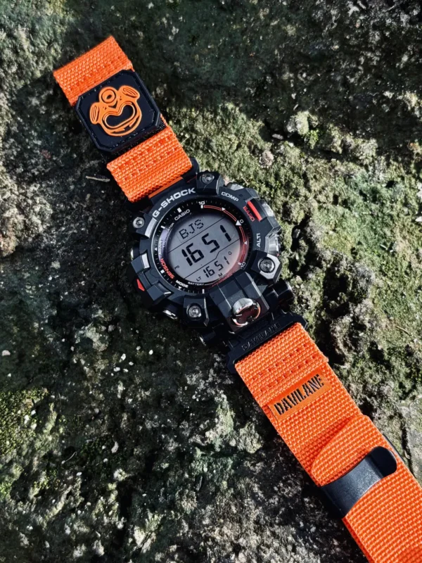 Orange MOLLE Nylon Watch Band for G-Shock GW-9500