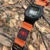 Orange MOLLE Nylon Watch Band for G-Shock DW-5600 / GW-M5610