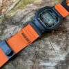 Orange MOLLE Nylon Watch Band for G-Shock DW-5600 / GW-M5610