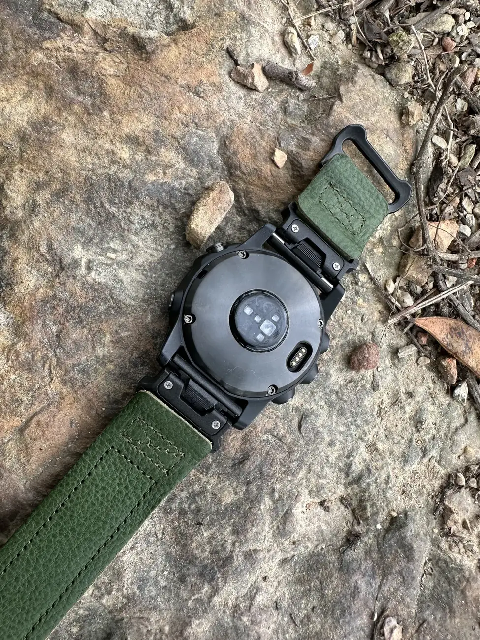 Back fit view of DAVILANE band on G-Shock GA-2100
