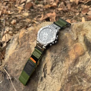Green Air Ranger Leather Watch Band for G-Shock GST-B100