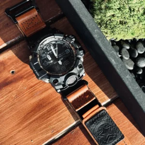 G-Shock GWG-1000 Mudmaster with DAVILANE Air Ranger Leather watch band outdoors
