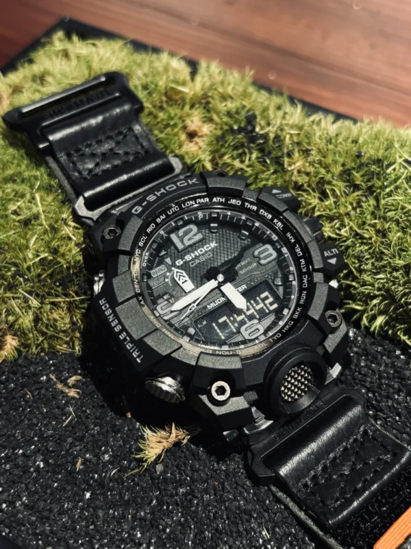 Black Air Ranger Leather Watch Band for G-Shock GWG-1000