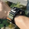 Green Air Ranger Leather Watch Band for G-Shock GWG-1000