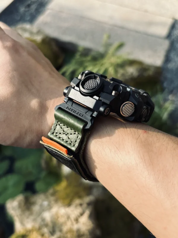 Green Air Ranger Leather Watch Band for G-Shock GWG-1000