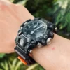 Brown Leather Hook-and-Loop Watch Band for G-Shock GWG-2000