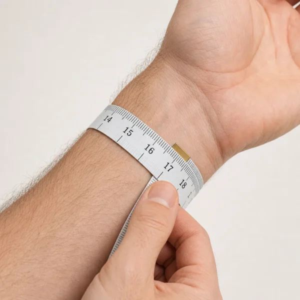 Measure your wrist with a soft tape before choosing a DAVILANE watch band length