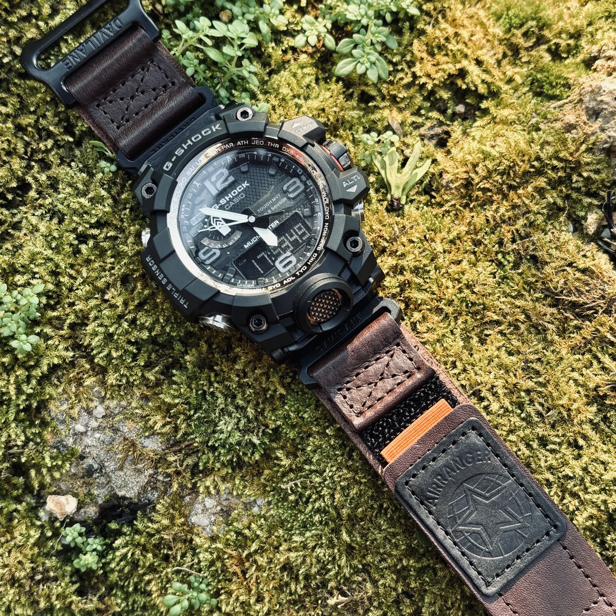 Brown standard 18mm quick release watch strap