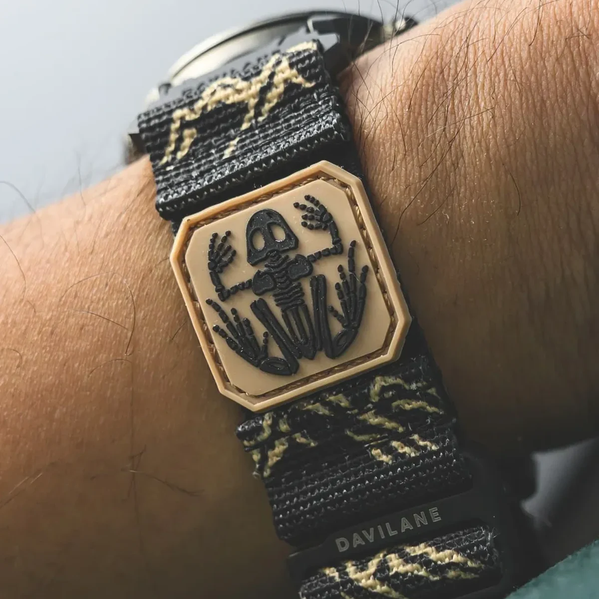 Alpine Black standard 18mm quick release watch strap