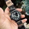 ga1100-dv01-alpine-black-04 Alpine Black DAVILANE MOLLE Nylon watch band installed on G-Shock GA-1000 / GA-1100 Gravity Master