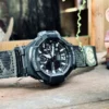 ga1100-dv01-camo-black-03 Camo Black DAVILANE MOLLE Nylon watch band installed on G-Shock GA-1000 / GA-1100 Gravity Master